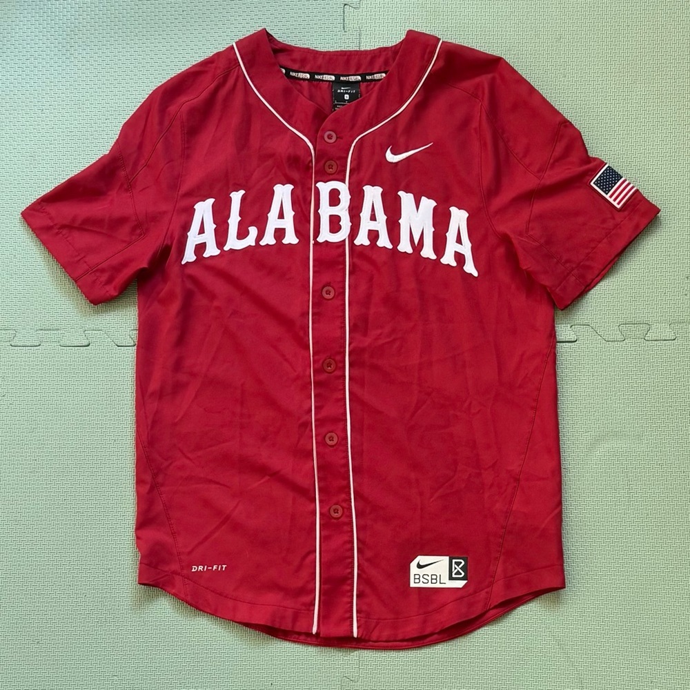 Alabama Crimson Tide Nike Baseball Jersey Size Small